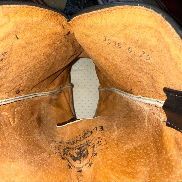 El General Black Embossed Cowboy Boots - Picture 7 of 11